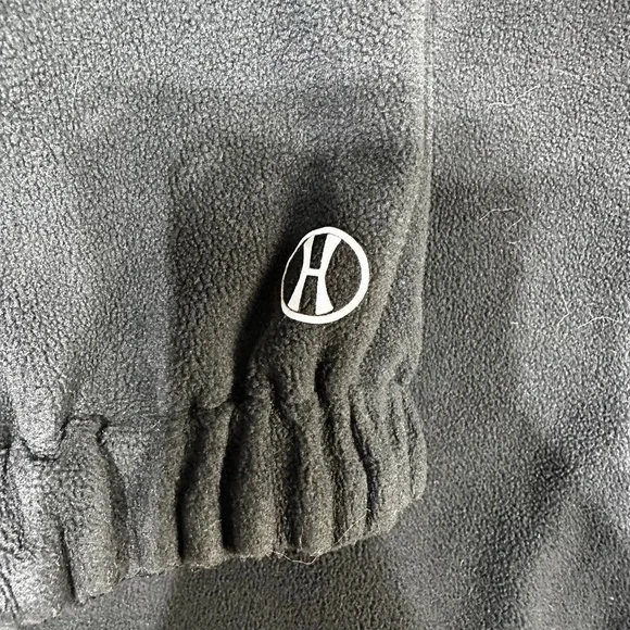 Jacket Mens XL Black Orange Reversible Hooded Fleece Jacket Zip Bengals colors - Picture 4 of 8